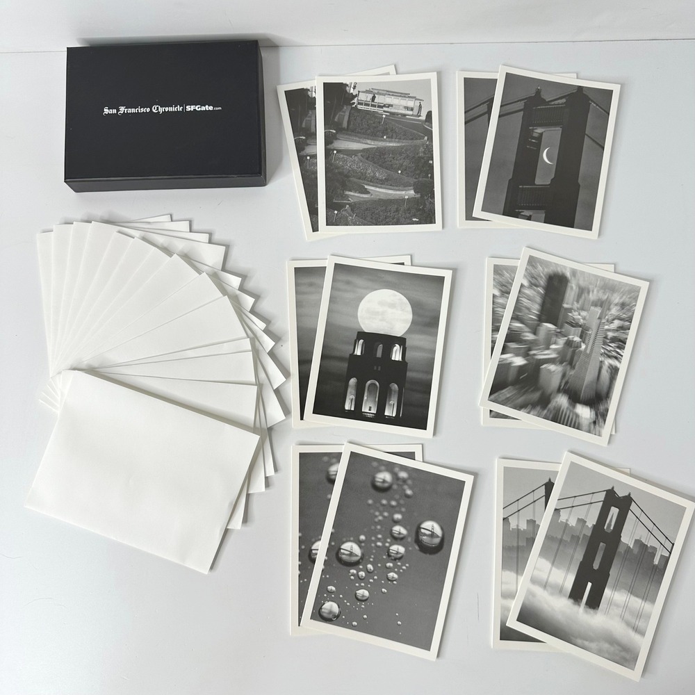 Vtg San Francisco Chronicle Archive Notecards Frederic Larson BW Photo Boxed Set
